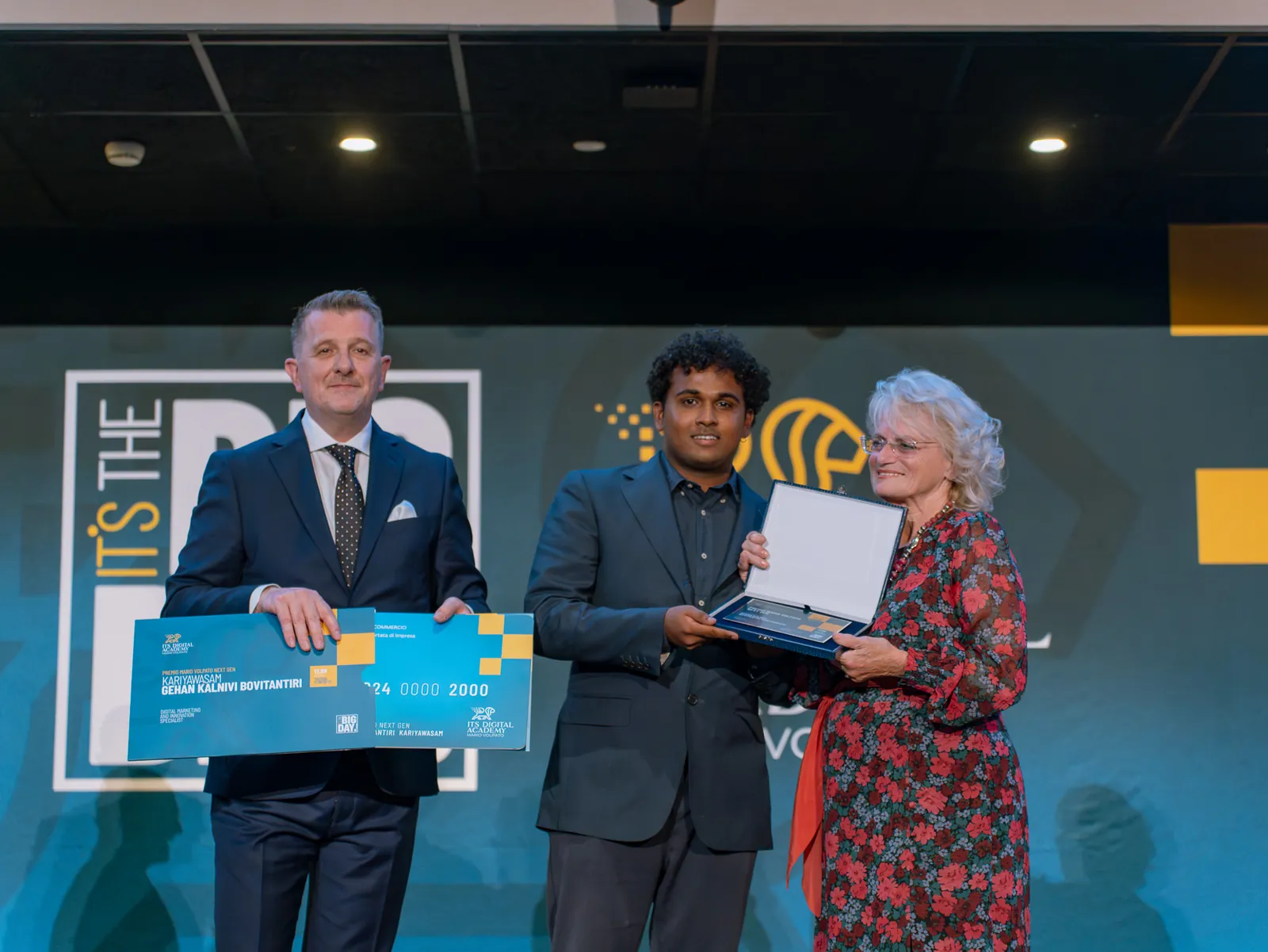 Premiazione sul palco